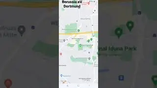 Finding on Map Borussia eV Dortumd Stadium Borussia Dortmund Fc Germany Football Soccer