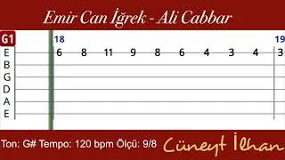 Emir Can İğrek - Ali Cabbar - Gitar Tab & Gitar Dersi
