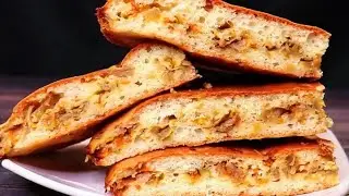 Съели за раз! Заливной пирог с капустой. Супер быстрый капустный пирог.