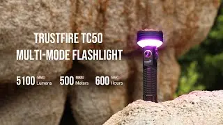 Trustfire best flashlight TC50, multi-function light, lighting, desk lamp, warning light