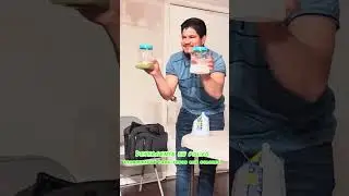  Demostraci&oacute;n . Detergente blanqueador de Amway. 