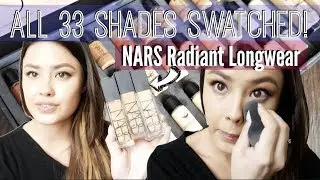 The NEW NARS Radiant Longwear Foundation Review | ALL 33 SHADES SWATCHED!