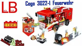 Tat&uuml; Tata, die Feuerwehr ist da - Cogo 3022-1 Feuerwehr 2in1 Set