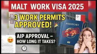 Malta work visa New Update Today Malta Work Visa 2025 &ndash; 3 Approvals! ⏳ AIP Time Explain #malta_visa|