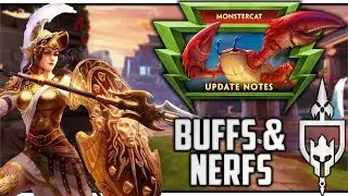 PERSEPHONE REWORK AND ATHENA REMODEL IN THE MONSTERCAT SMITE PATCH NOTES!