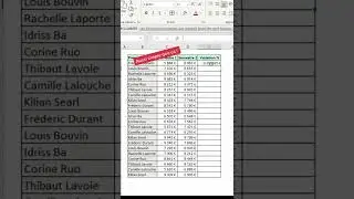 Calculer un pourcentage de variation sur excel #tips #tuto 😍📈