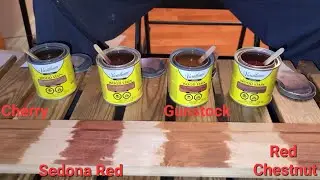 Wood Stain Color Test
