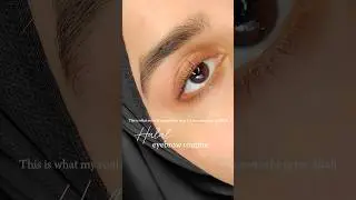 Halal eyebrow tutorial #shorts #halal #eyebrow #bleach #ytshorts #girl #tutorial #islam #makeup