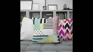 Colorful Abstract Pillow Cover