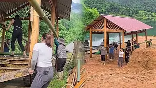 🏠 Kind villagers helped the girl move her house when it was flooded in the village 😱