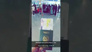 Time to Fly ✈️ #iran #iraq #travel #arbaeen #pilgrimage #ziyaraat #arbaeenwalk #ahwaz #mashhad