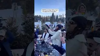 Pawsa on Courchevel France playing Dirty Cash #dirtycash #moneytalks #pawsa #techno #ski #frenchalps