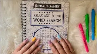 ASMR Relax and Sleep Word Search Puzzles 🧠 Soft Whispers | Satisfying, Calm, Soothing & Quiet 💤