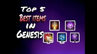 Top 5 best items to Have- Genesis MOBA ps4