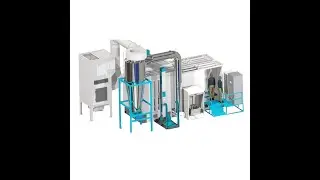How to connect the mono-cyclone and the powder feed ceter?