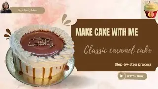 Timeless butterscotch cake with homemade caramel and drop design ! 😋