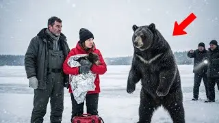 Замерзающая медведица просит о помощи для своих детёнышей — дальше невероятно!