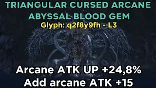 Bloodborne - Triangular Cursed Arcane Abyssal Blood Gem [q2f8y9fh]