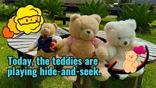 Teddy Bears Play Sardines & Hide and Seek 🧸 | Counting 1&ndash;10 & Fun Snail Facts | Garden Play