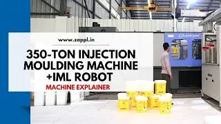 350 TON | Injection Molding Machine | DL 350 SERVO | IML ROBOT | 3 AXIS | GEC | ZAPPL| Zero Aperture