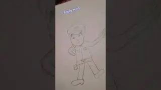 how to draw  easy policeman drawing 🪩 🎇#art #artwork#draw #drawing#police #policeman#shorts#sketch