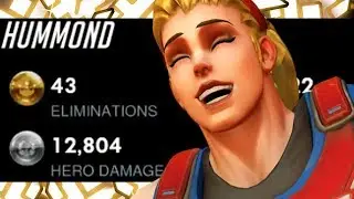 HARBLEU PRO ZARYA! 43 ELIMS! [ OVERWATCH SEASON 18 TOP 500 ]