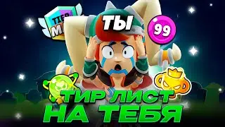 TIER-LIST НА ТЕБЯ В BRAWL STARS!!! | ПОЛНЫЙ ОБЗОР ТЕБЯ КАК ИГРОКА В BRAWL STARS!!!