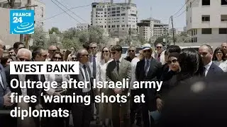 Indignation after Israeli army fires &lsquo;warning shots&rsquo; at diplomats on West Bank visit &bull; FRANCE 24