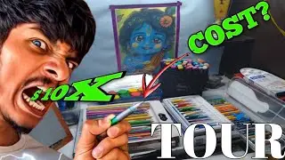 🔥💰 How Expensive Are My Art Supplies? | Full Studio Tour 2025