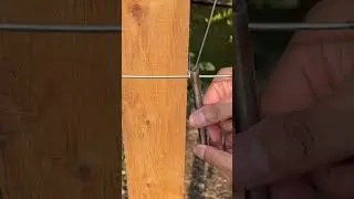Tricks for tying wire tightly by twisting it #shorts