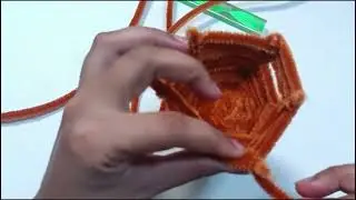 DIY Pipe Cleaner Basket How To Make Chenille Wire Basket