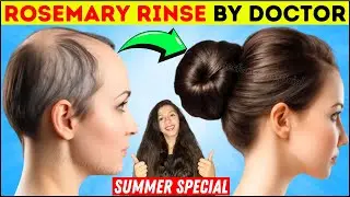 STOP Hair Fall NOW ROSEMARY RINSE | APPLE CIDER VINEGAR RINSE | ACV RINSE | DR MADIHA ROSEMARY WATER