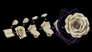 Easy Paper Roses Flower l DIY Room decor craft l Anjali craft