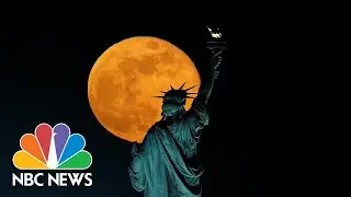 The Last Supermoon Of 2020 Shines In The Night Sky | NBC News
