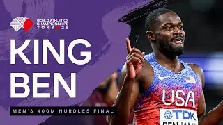 Rai Benjamins powers to 400m hurdles gold in 46.52 | World Athletics Championships Tokyo 25