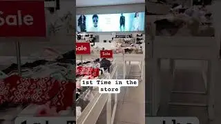 First time at H&M store DESTIN COMMONS USA