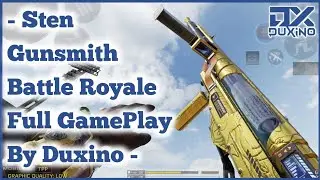 New Gun STEN Gunsmith - Solo VS Squad In Battle Royale Alcatraz GamePlay - CODM BR