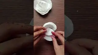 beautiful tissue paper white rose #diy #shorts #craft