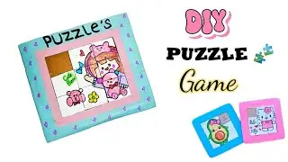 How To Make Puzzle 🧩 Game with Cardboard|Diy Puzzle game making tutorial ✨|Craft Studio 