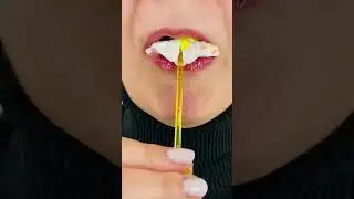 asmr CHAMOMILE FLOWER MADE OF JELLY eating sounds mukbang food