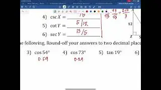 Math 1060 Lecture notes 4.2 Right Triangle Trigonometry