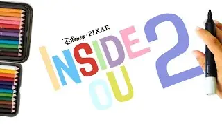 INSIDE OUT 2 Logo drawing / Satisfying Logo coloring