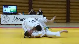 BJJ SM-kilpailut 2015, Miska Salonen vs. Tomi H&auml;kk&auml;nen, White Belts, -82.3kg, 32nd-final