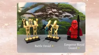 Emperor Royal Guard (C016) and Battle Droid (C009), Star Wars Lego. LEGO SPEED BUILD+MOTION