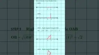 How to Locate &radic;3 on Number Line | Easy Math Trick in 5 Steps | Class 9 & 10 #shorts