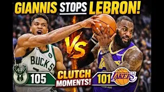 Giannis Clutch Defense! Blocks LeBron to Win Bucks vs Lakers Thriller