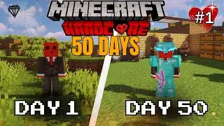 I Survived 50 Days in Minecraft Hardcore 😱 | Part-1 | Hindi