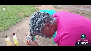 We can only use what we have and can afford// hair wash day at the village