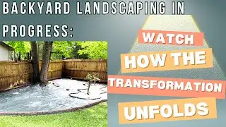 Backyard Landscaping In Progress|Watch How The Transformation UNFOLDS 🏡🌳