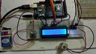 Control DC motor Speed and Monitoring on LCD Display with Arduino